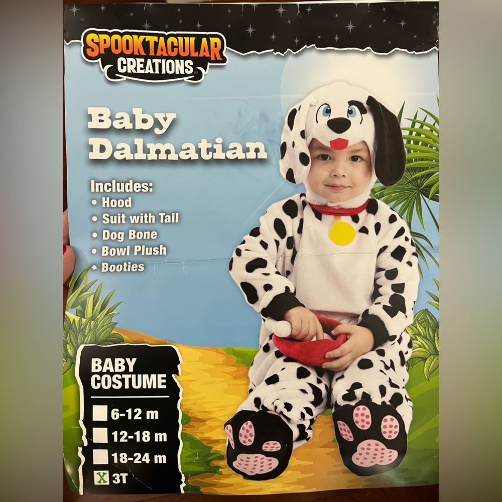 3T Dalmatian dog costume